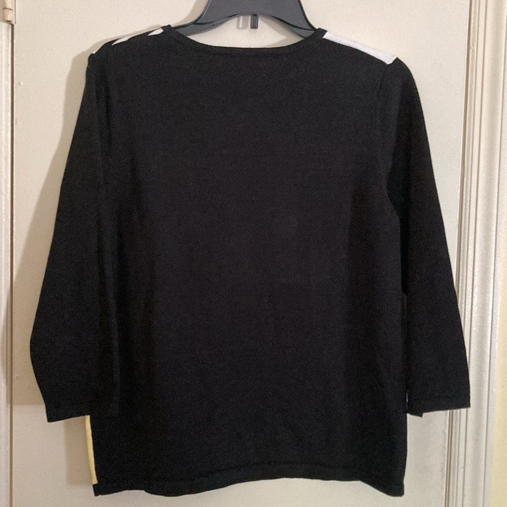 Alfred Dunner Womens’ Block Color & Rhinestone Knit Top - Picture 5 of 7